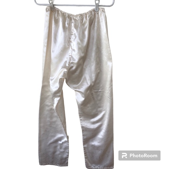 Kathyrn Ivory Satin Pajama Pants - Picture 3 of 11